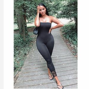 Black Tube Jumpsuit